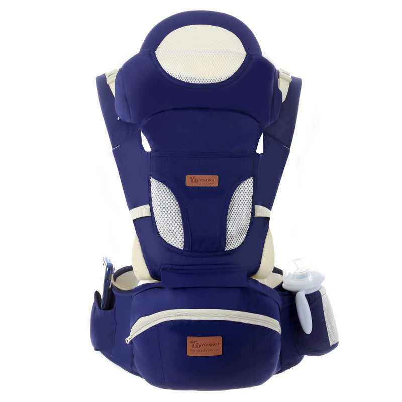 Ergonomic Baby Carrier 0-48M Baby Hipseat Carrier Front Facing Ergonomic Kangaroo Baby Wrap Sling for Baby Travel - Ectron Online