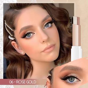 Makeup product with close-up of eye and hair accessory, labeled '06 Rose Gold'.