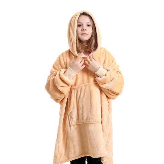 Women's Hooded Blanket Sweater - Cozy Pullover