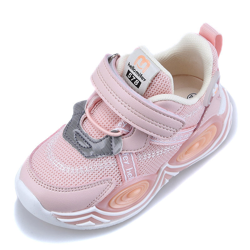 New Style Children'S Shoes Children'S Breathable Mesh Sports Shoes Net Shoes, Baby Ultra-Light Casual Functional Shoes