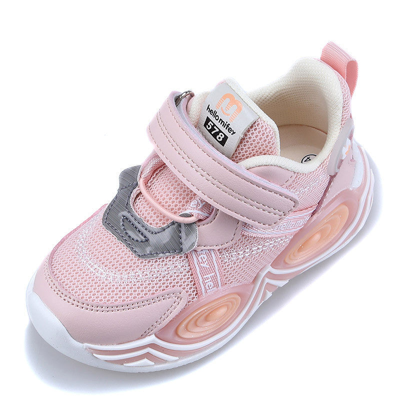 New Style Children'S Shoes Children'S Breathable Mesh Sports Shoes Net Shoes, Baby Ultra-Light Casual Functional Shoes