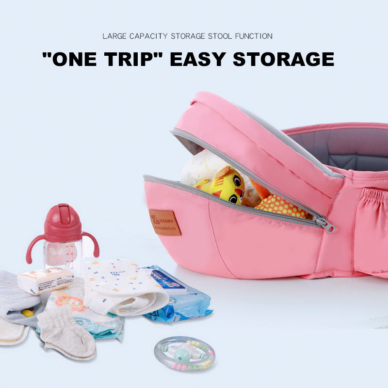 Ergonomic Baby Carrier 0-48M Baby Hipseat Carrier Front Facing Ergonomic Kangaroo Baby Wrap Sling for Baby Travel - Ectron Online