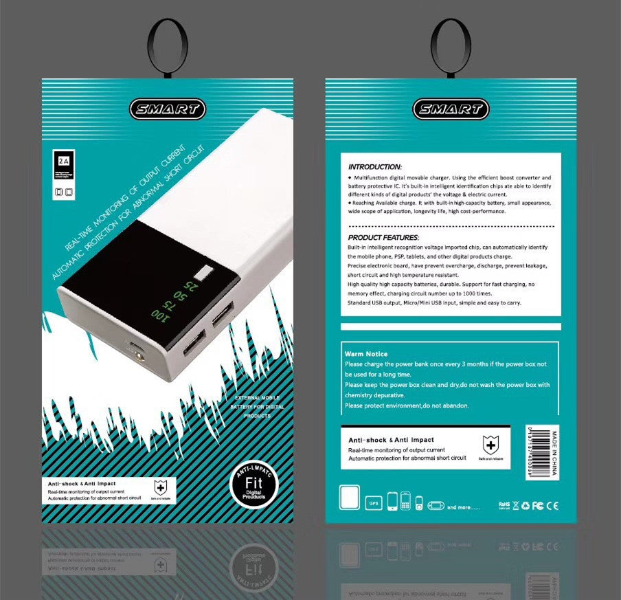 New 20000Mah Power Bank Black Rice Power Bank Customized Power Bank Power Bank - Ectron Online