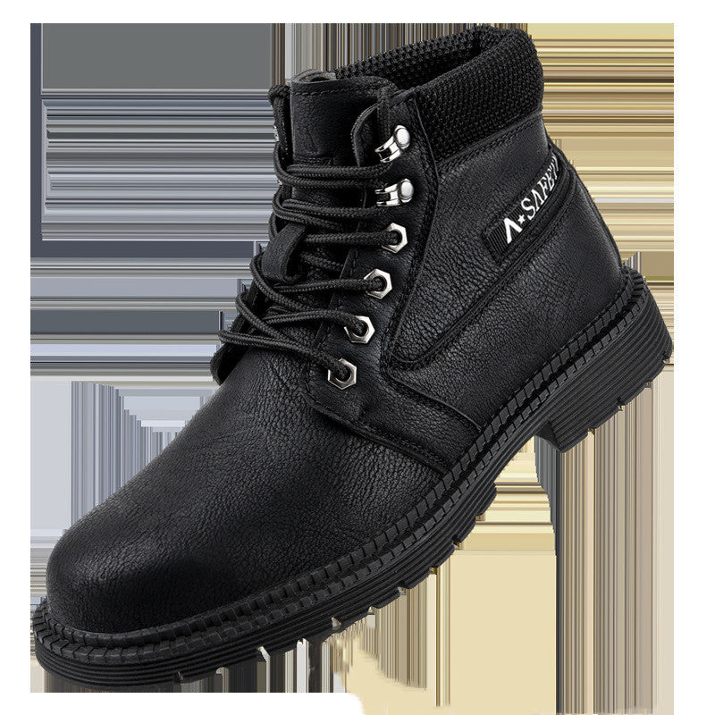 Shoes Men's Breathable Anti-Smashing Anti-Piercing Steel Toe Protective Shoes