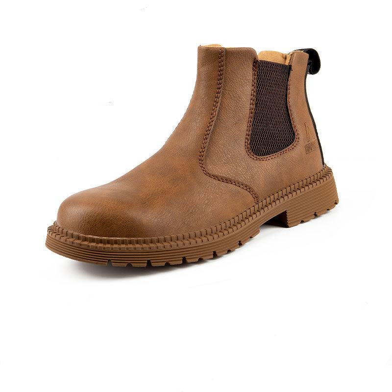 Shoes Men's Breathable Anti-Smashing Anti-Piercing Steel Toe Protective Shoes