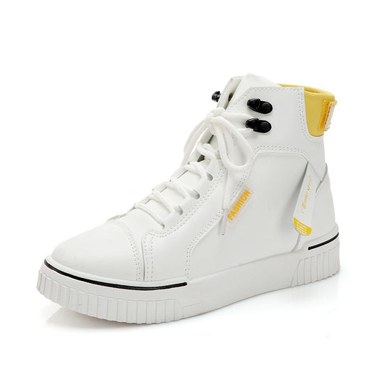 Shop White High-Top Athletic Sneakers High-Top White Sports Sneakers | Ectron Online
