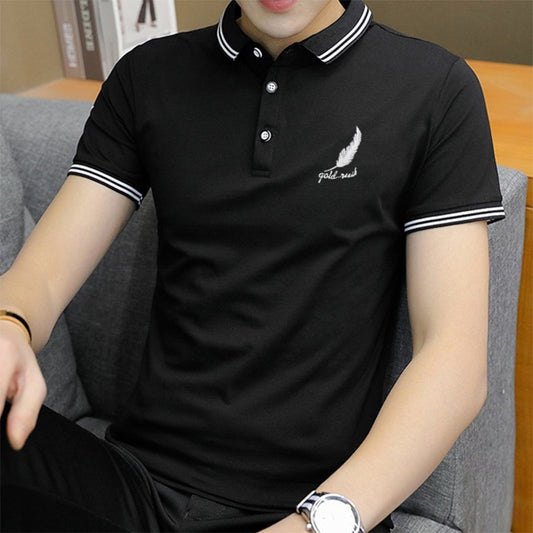 Youth Business Casual Polo Shirt – Short Sleeve Half-Sleeved Tee