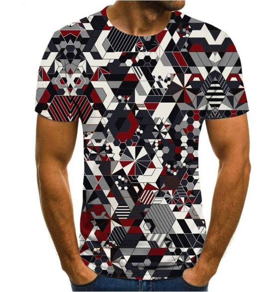 3D Camouflage Print T-Shirt – Unisex Casual Short Sleeve Top New 3D Digital Printing Camouflage Short | Ectron Online