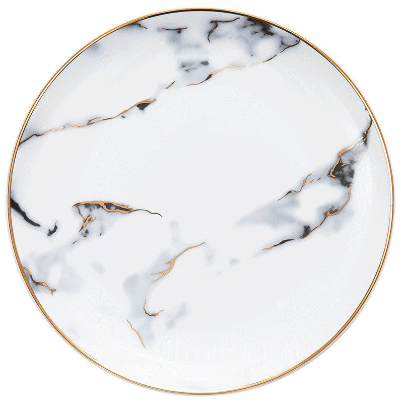Teacup And Saucer Model Room Set-up Decorative Ceramic Dinner Plate