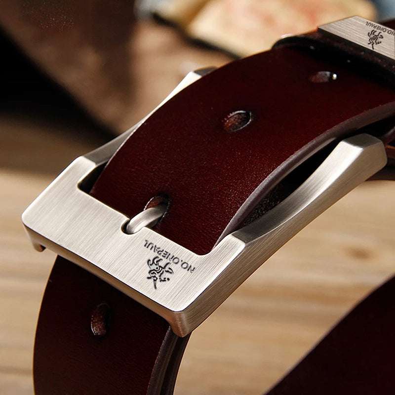 New Belt Male Pu Pin Buckle Trend Alloy Adjustable