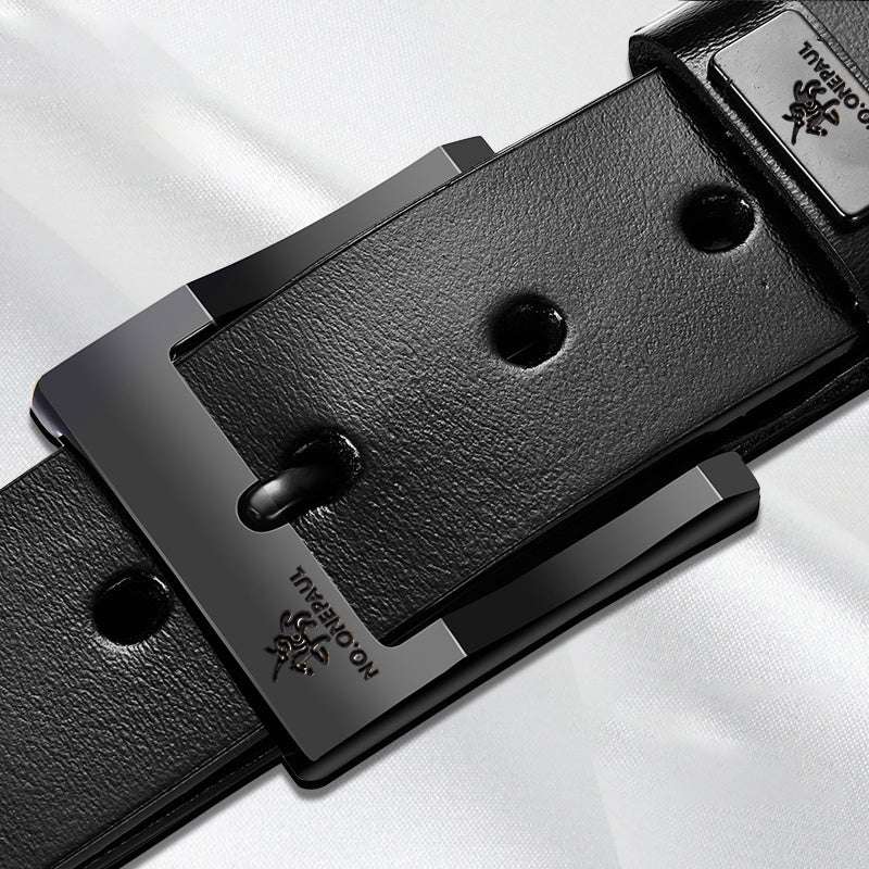 New Belt Male Pu Pin Buckle Trend Alloy Adjustable