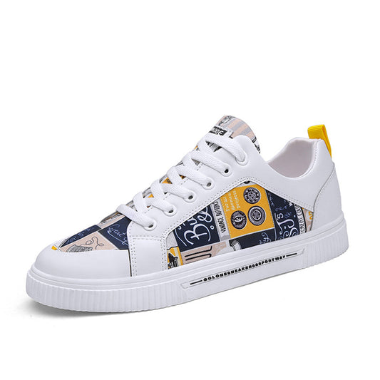 New Korean Style Canvas Graffiti Sneakers