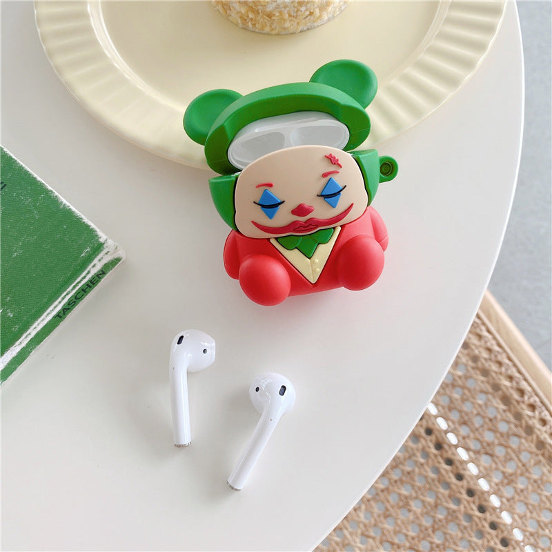 Compatible with Apple, Compatible with Apple , The Clown Bluetooth Earphone Shell Is Suitable For Apple Airpods 1and2 Generation Pro3 Generation New Silicone Second And Third Generation - Ectron Online