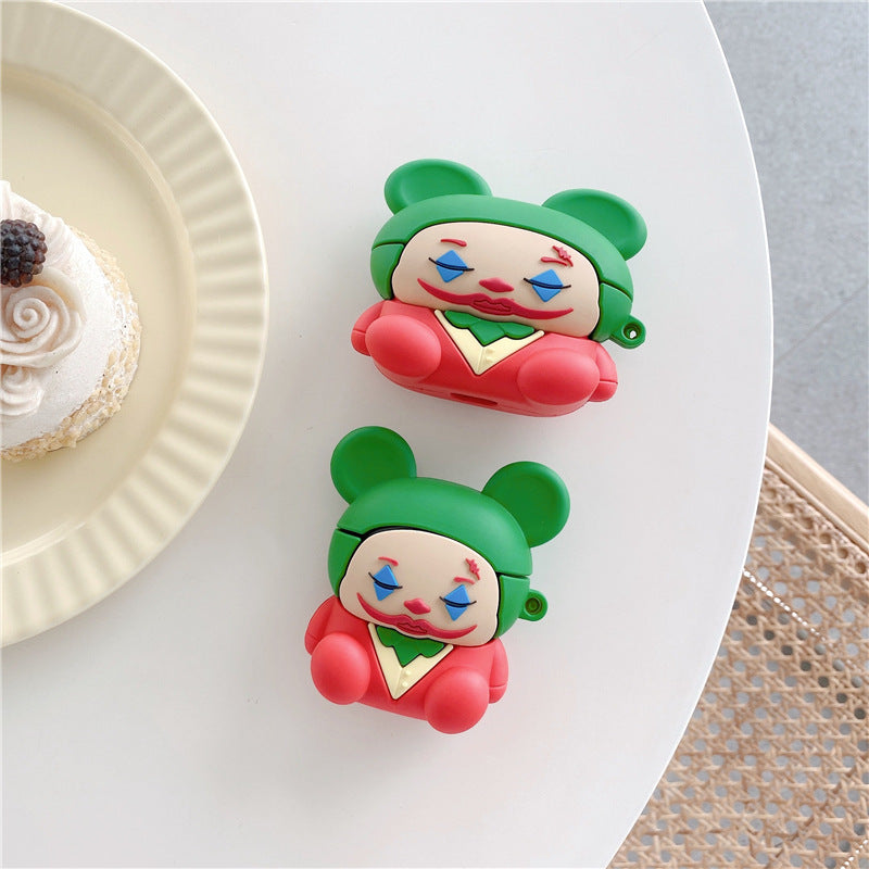 Compatible with Apple, Compatible with Apple , The Clown Bluetooth Earphone Shell Is Suitable For Apple Airpods 1and2 Generation Pro3 Generation New Silicone Second And Third Generation - Ectron Online