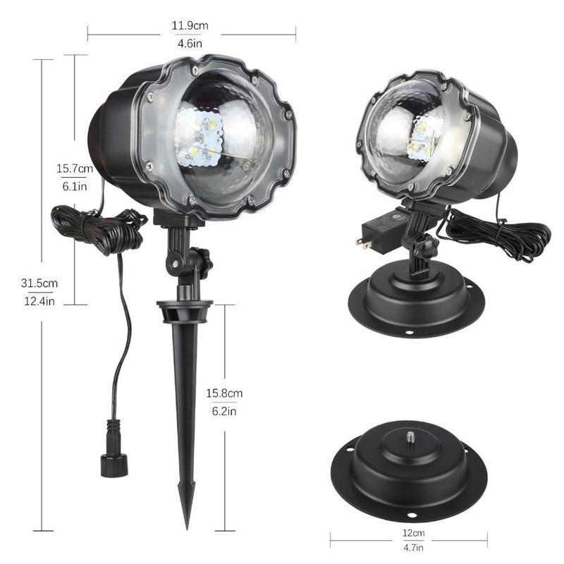 LED Christmas Snowfall Projector Light