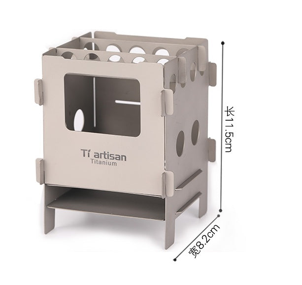 Titanium Foldable Wood Burning Stove
