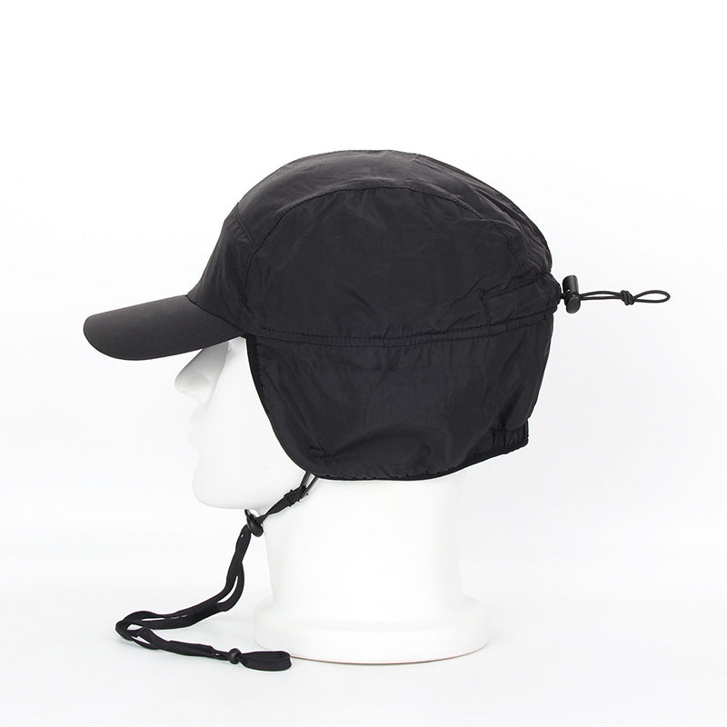 Water Repellent Warm With Velvet Baseball Earmuffs Hat