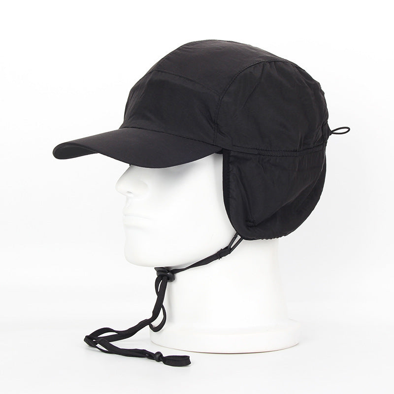Water Repellent Warm With Velvet Baseball Earmuffs Hat