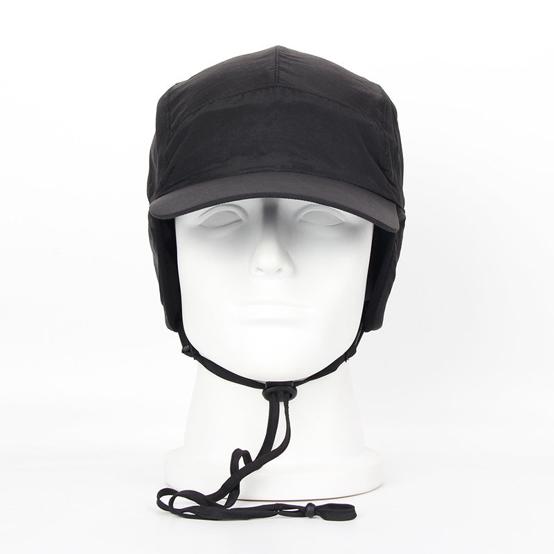 Water Repellent Warm With Velvet Baseball Earmuffs Hat