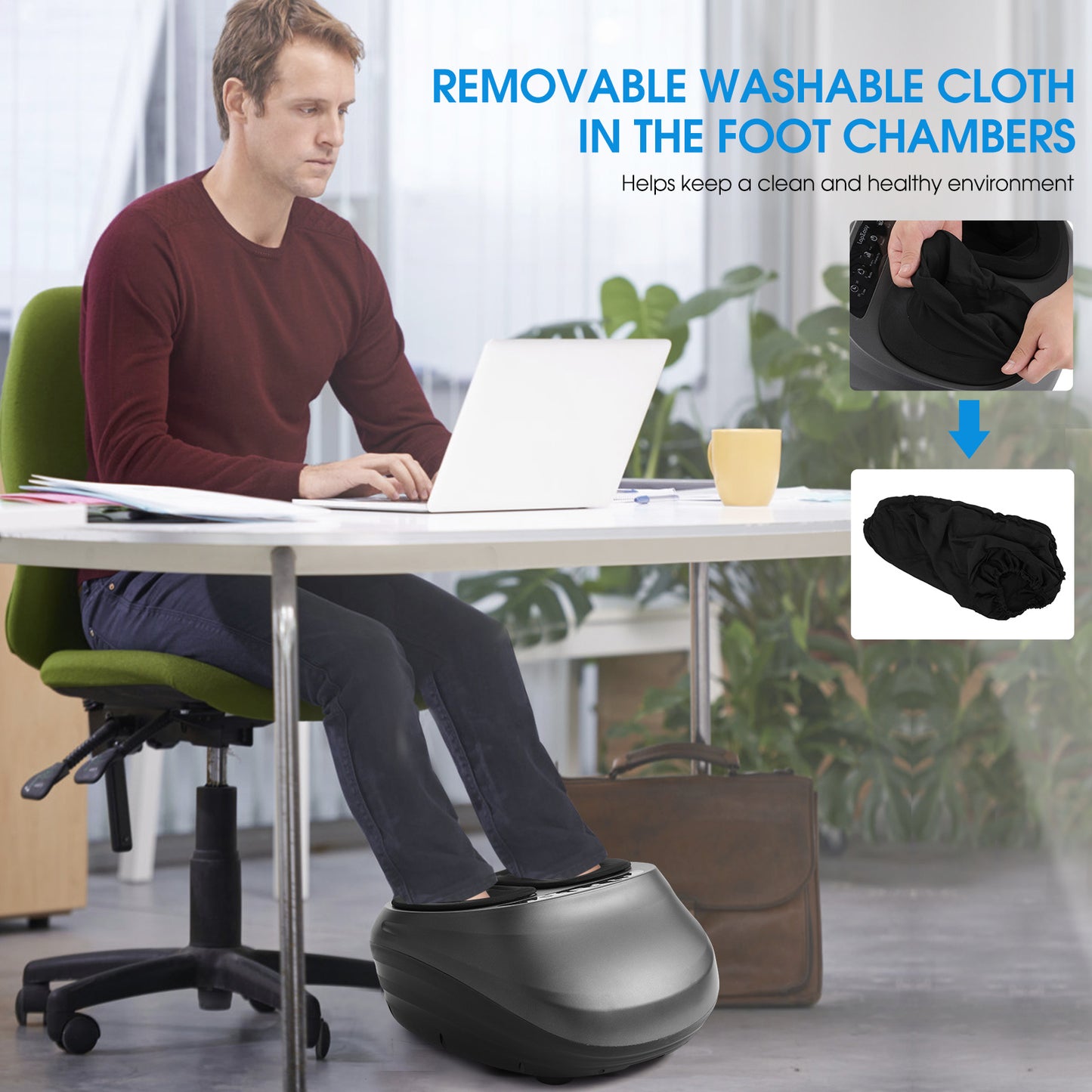 Foot Massager Machine With Heat And Massage Gifts For Men And Women Shiatsu Deep Kneading Electric Feet Massager For Home And Office Use - Ectron Online