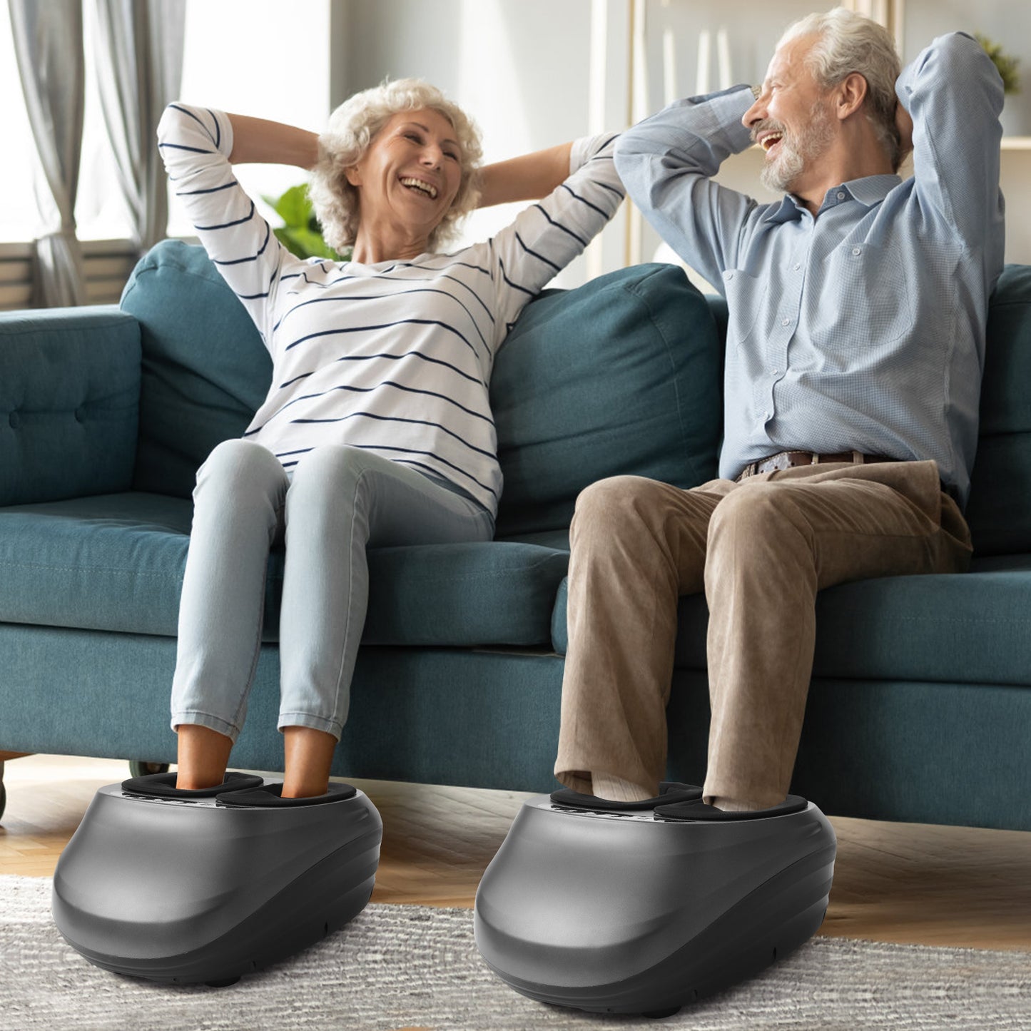 Foot Massager Machine With Heat And Massage Gifts For Men And Women Shiatsu Deep Kneading Electric Feet Massager For Home And Office Use - Ectron Online