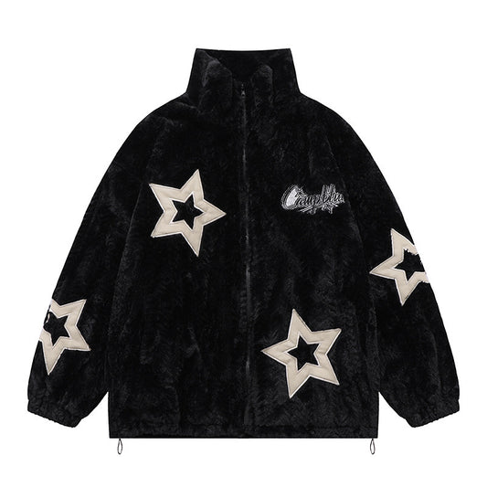 Loose Lamb Wool Jacket Winter Patch XINGX Embroidered Lamb Wool | Ectron Online