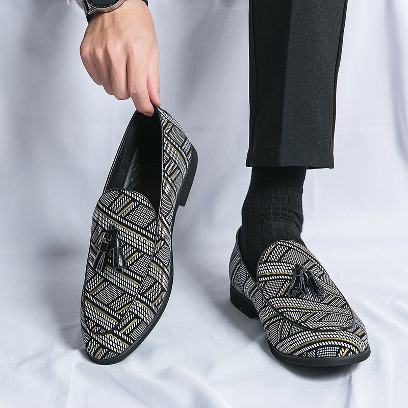 Slip-on Sloth Leather Shoes Male