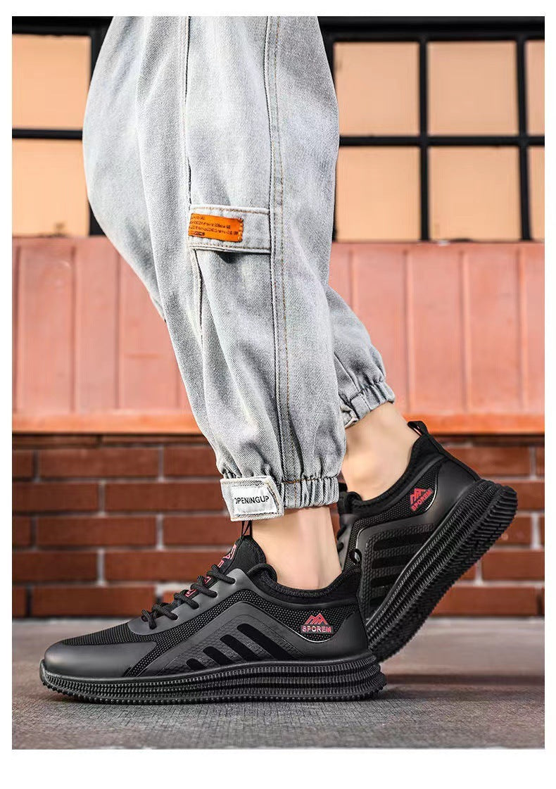 Men's Fly Woven Mesh Shoes Soft Sole Sneakers