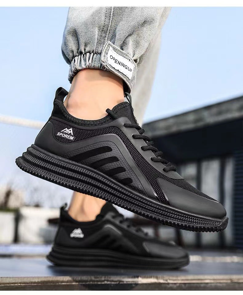 Men's Fly Woven Mesh Shoes Soft Sole Sneakers