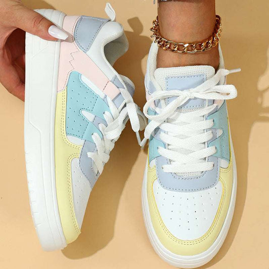 Trendy Platform Sneakers – Soft Bottom, Lace-Up & Comfortable Trendy Fashion Platform Sneakers Soft Bo | Ectron Online