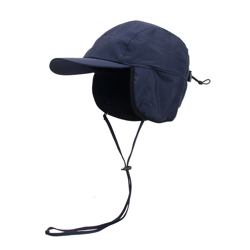 Water Repellent Warm With Velvet Baseball Earmuffs Hat