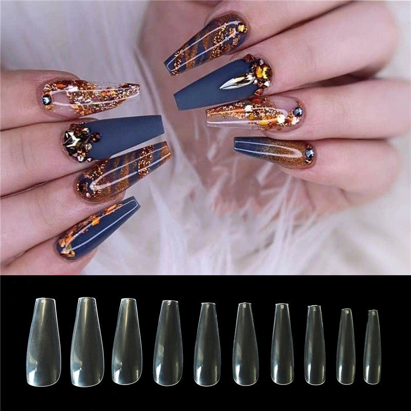 500 tablets of transparent natural color ballet fake nails - Ectron Online