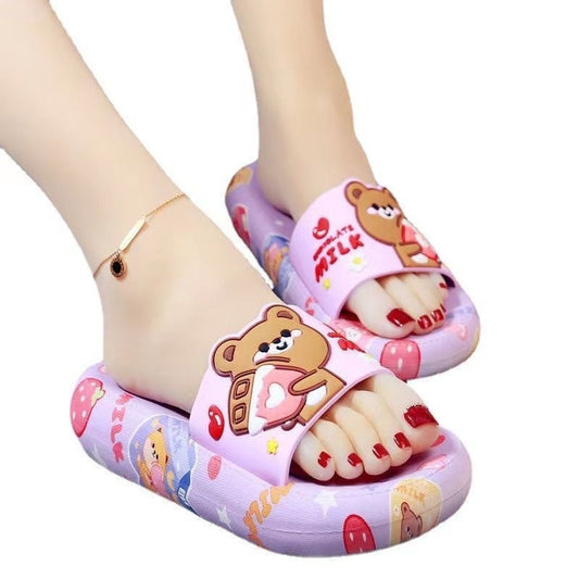 Cartoon Thick Flip-flops Home Indoor Non-slip Soft Bottom