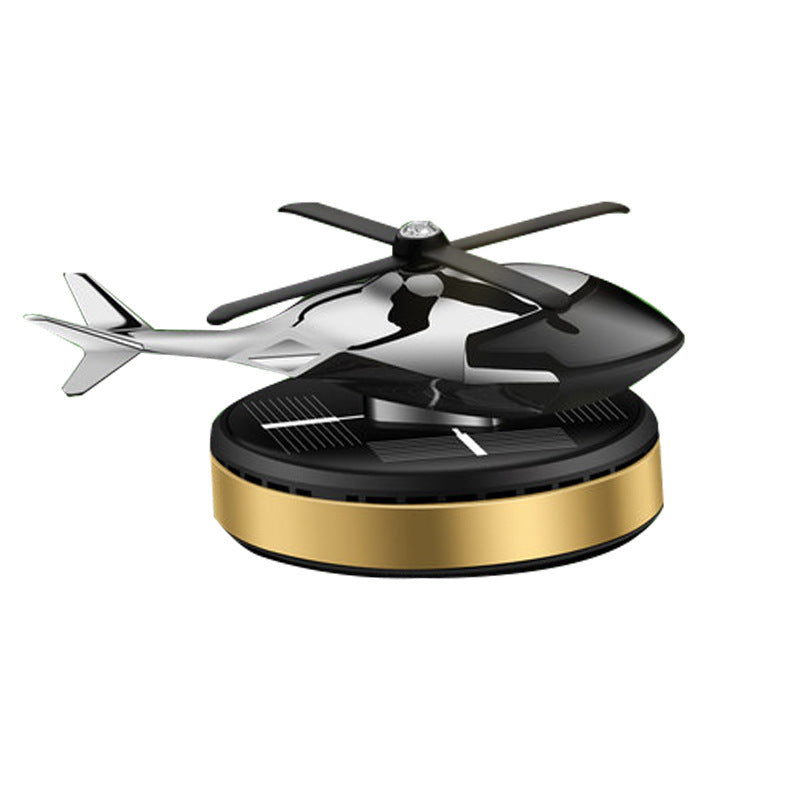 Car Air Freshener Solar Helicopter Modeling Decoration Aromatherapy Car Interior Accessories Propeller Rotating Perfume Diffuser - Ectron Online