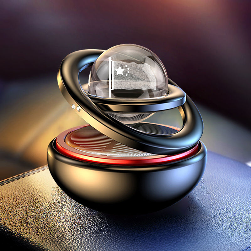 Solar Rotating Car Aroma Decoration Aluminum Alloy - Ectron Online