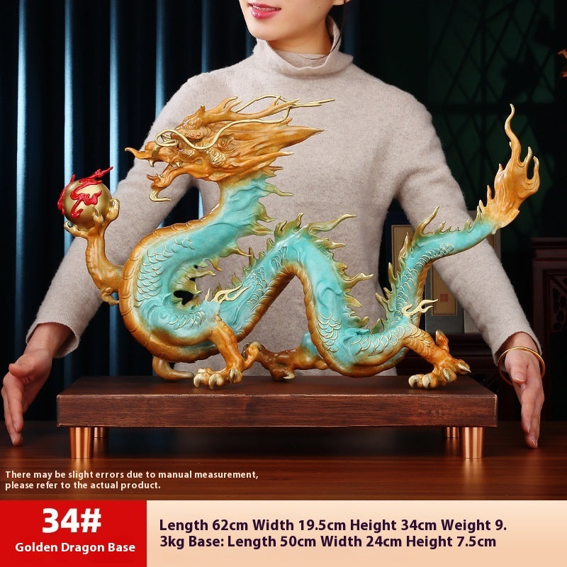 Household Brass Longteng Four Seas Ornament Decoration - Ectron Online