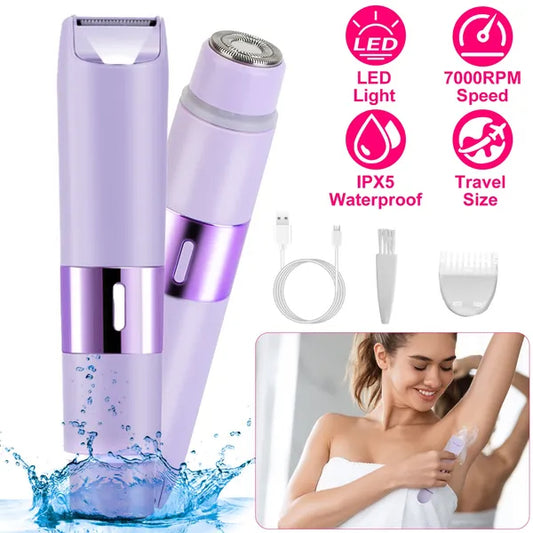 2-in-1 Bikini Trimmer & Body Shaver 2 In 1 Bikini Trimmer For Women Dual Hea | Ectron Online
