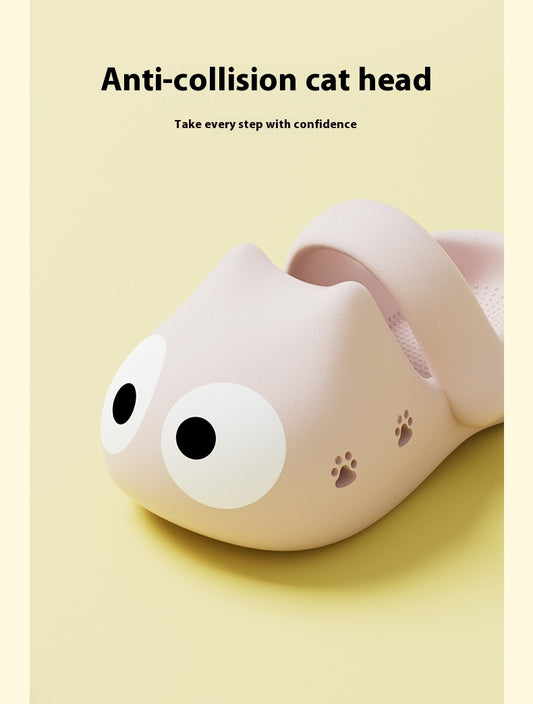 Women's Poop-like Closed Toe Cute Hole Shoes Non-stinky Feet Non-slip