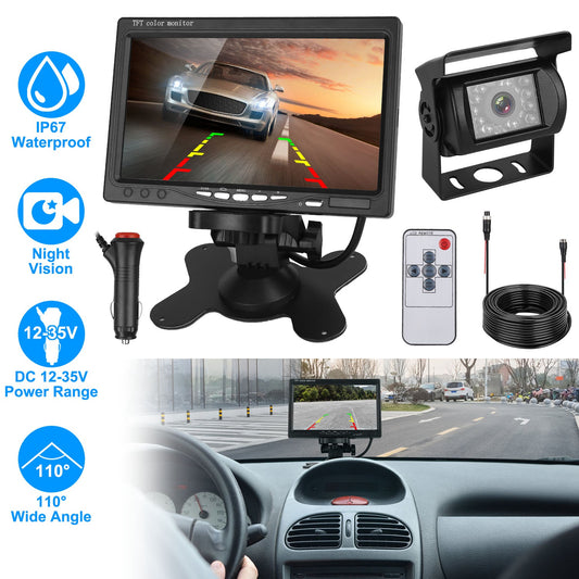7" Screen Backup Camera System - IP67 1Pc 7In Screen Backup Camera System Vehi | Ectron Online