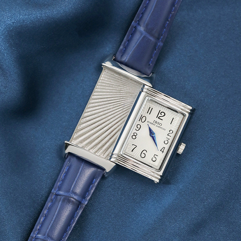 Flip Women's Square Leather Strap Watch - Ectron Online