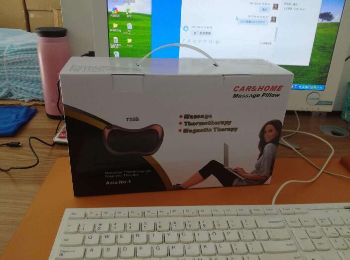 Electric Infrared Heating Kneading Neck Shoulder Back Body Spa Massage Pillow Car Chair Shiatsu Massager Masaj Device - Ectron Online