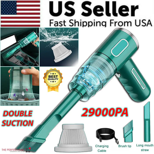 29000PA Cordless Handheld Vacuum - High Power Mini Portable Cleaner 29000PA Cordless Hand Held Vacuum Cleane | Ectron Online