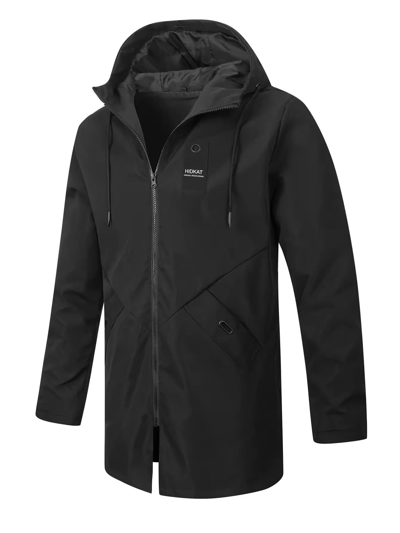 Men's Mid-Length Hooded Shell Jacket Mid-length Men's Hooded Casual Workwear | Ectron Online