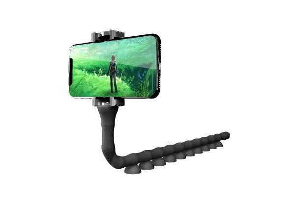 Lazy Bracket Mobile Phone Holder Worm Flexible Phone Suction Cup Stand for Home Wall Desktop Bicycle - Ectron Online