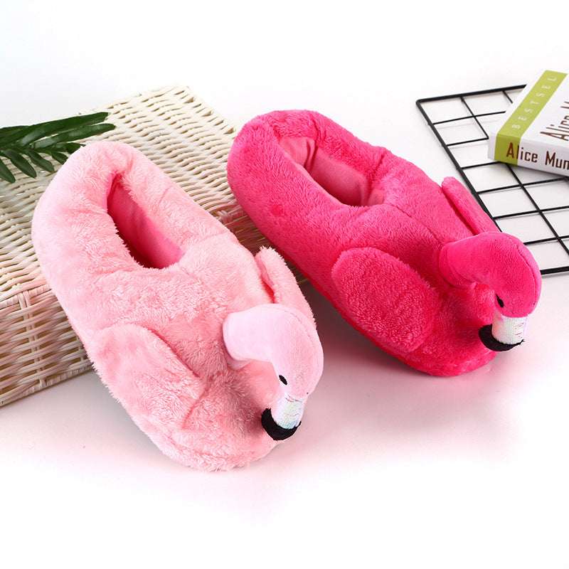 Winter Home Flamingo Non-slip Slippers