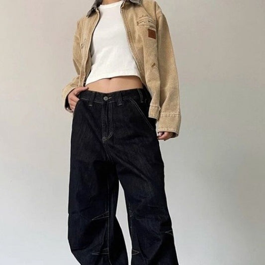 Curvy Women's Denim: Trendy Draping Style Woman Jeans | Ectron Online