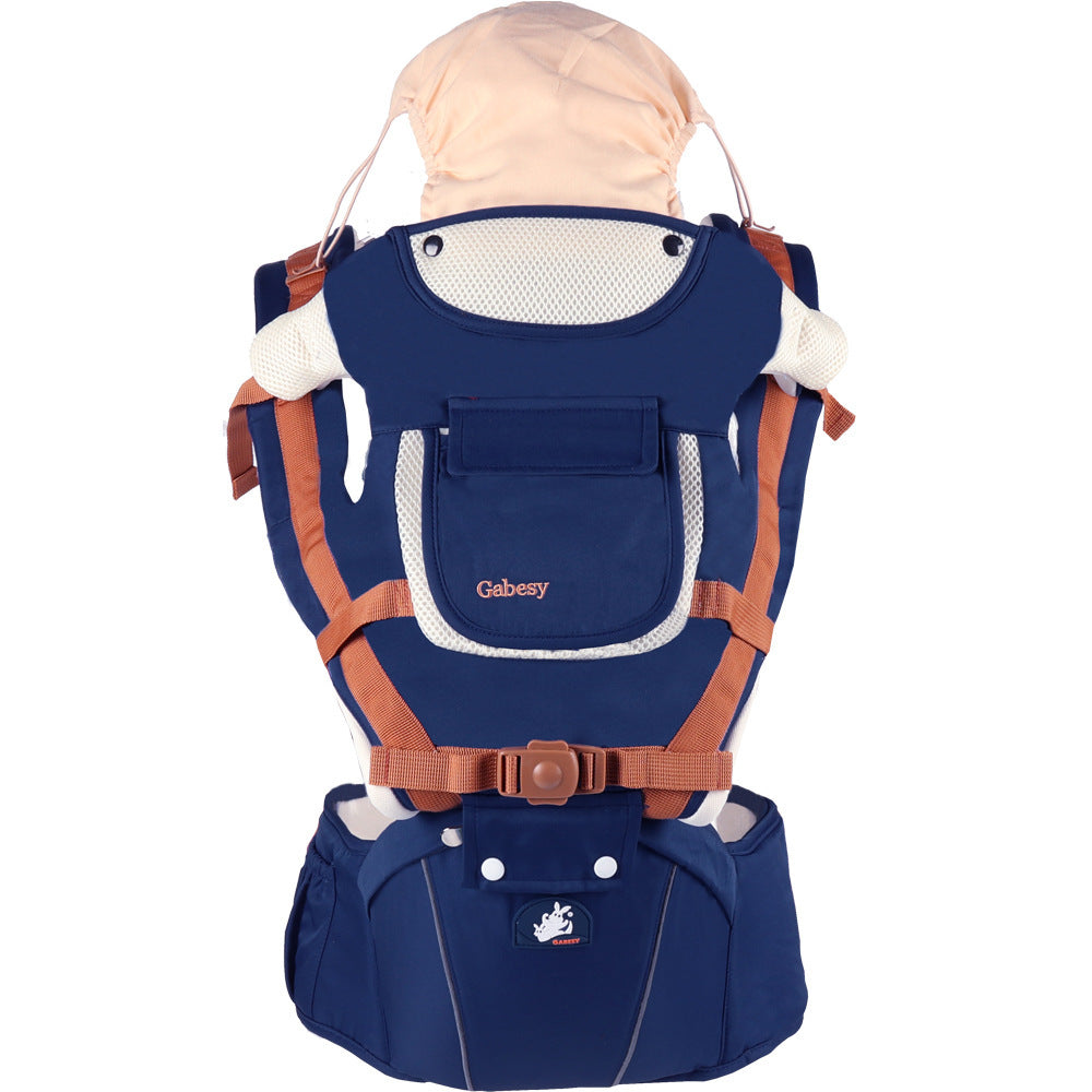 Multifunctional breathable baby carrier ergonomic baby slingshot adjustable belt newborn baby travel strap mother waist back stool - Ectron Online