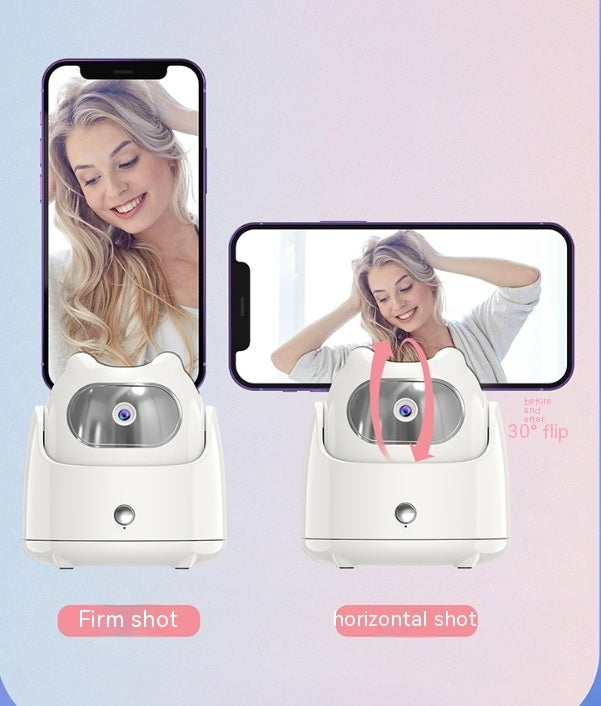 AI Face Recognition Camera Head - 360° Vlog Video Recording