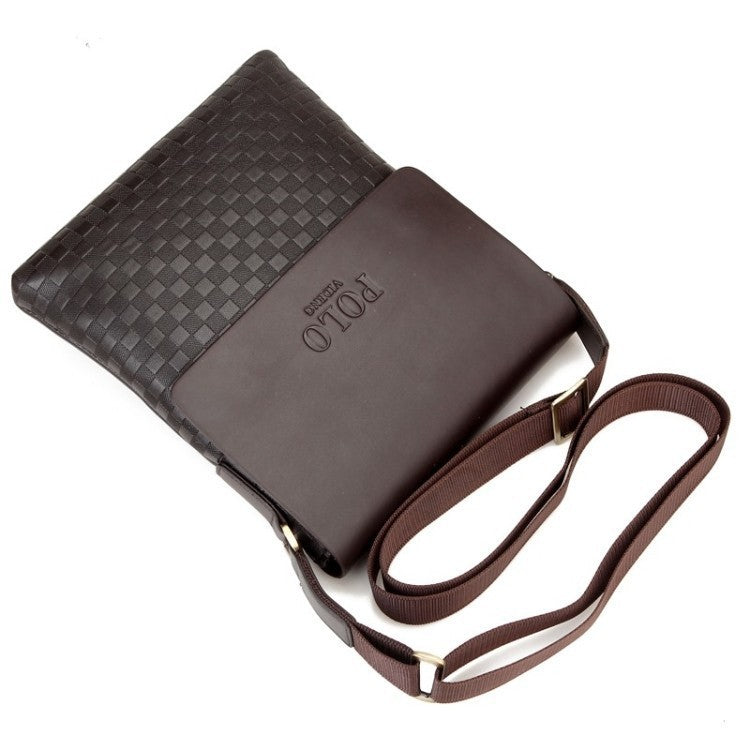 Factory wholesale price classic Plaid men square single shoulder bag Europe fashion bag on behalf of a man