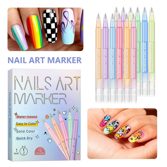Painted Graffiti Nail Art Pen Set Painted Graffiti Nail Art Highlighter An | Ectron Online